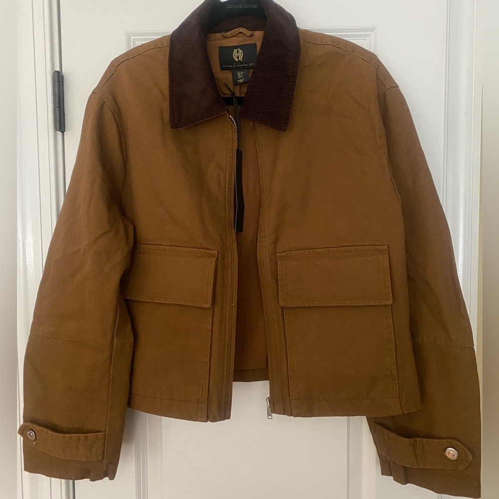 NWT! Viral~ Sold out ~ House of Harlow 1960 Barn/Corduroy Collar Jacket Small